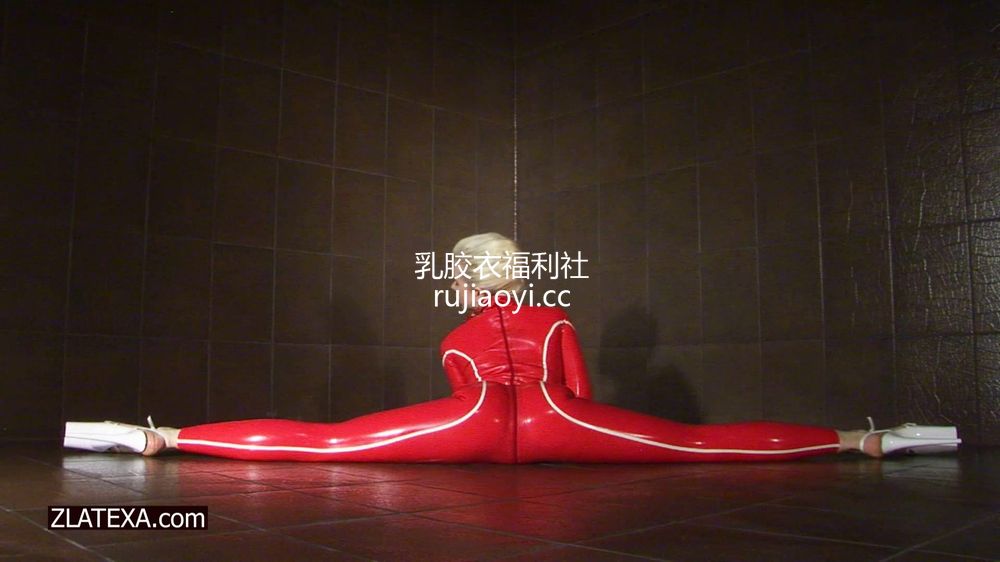 [永V专享-独家精品乳胶衣视频] 红色乳胶衣修长美腿高难度动作真诱惑-1080P高清视频 [1V/609M]