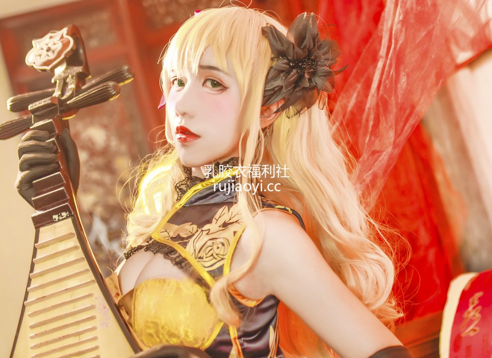 [网红杂图] 九曲Jean – 金莲 [8P60MB]