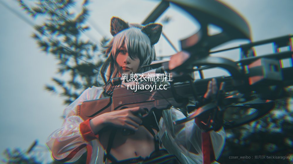 [网红杂图] 如月灰 – 明日方舟 黑 [9P41MB]