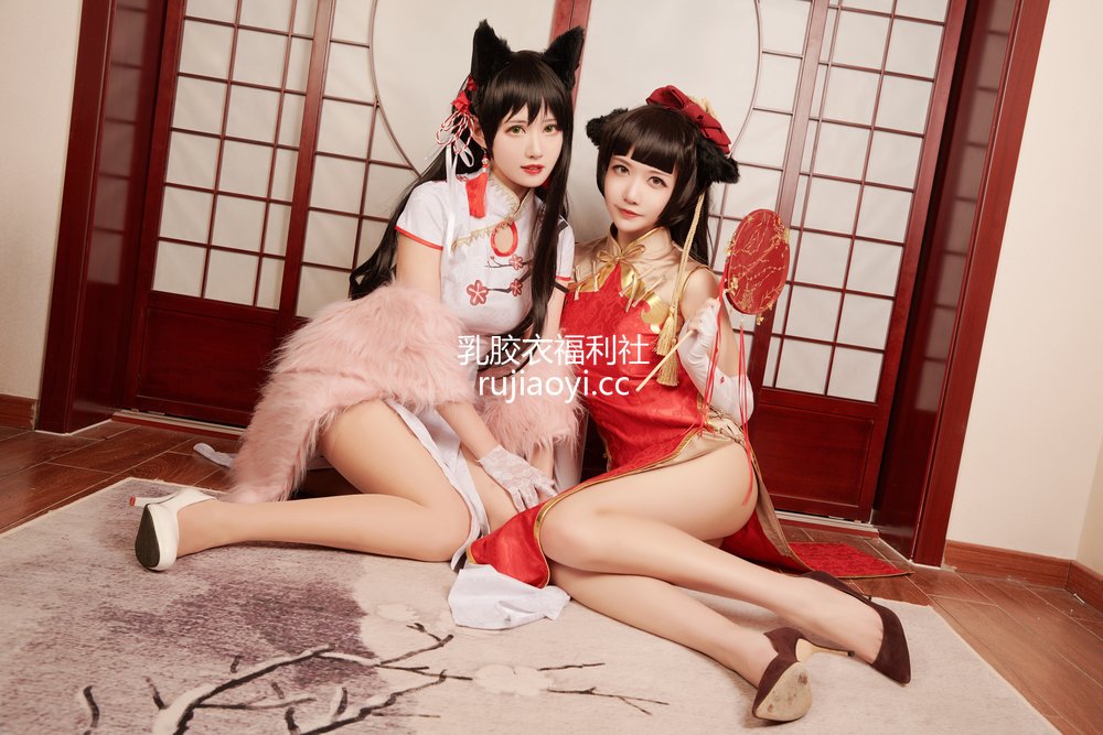 [网红杂图] 源纱希喵喵喵&Meiyi_烛墨 – 犬獒旗袍 [12P157MB]