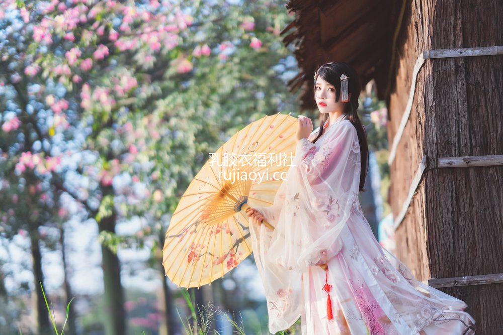 [网红杂图] 桜桃喵 – 温柔之汉服桃花 [15P311MB]