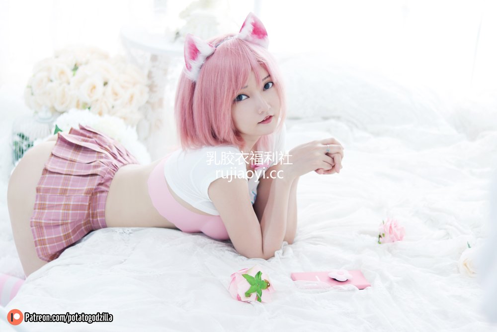 [网红杂图] Potato Godzilla – Pink Casual [36P242MB]
