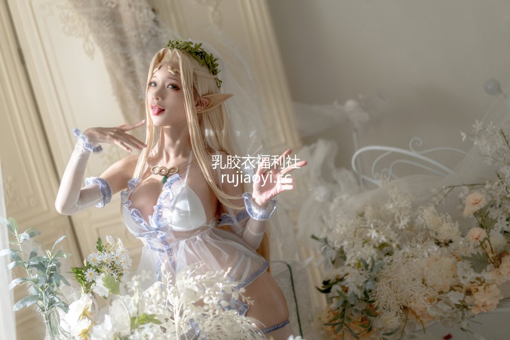 [网红杂图] 蠢沫沫 – 白精灵 婚纱 [60P674MB]
