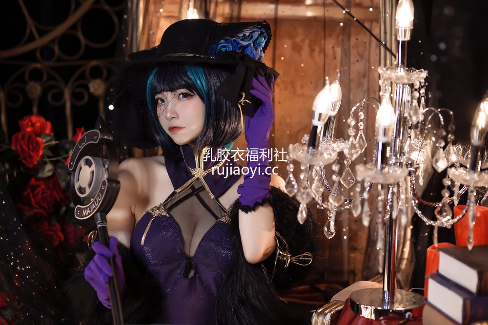 [网红杂图] 二佐Nisa – 柴郡 音乐绚烂 [9P91MB]