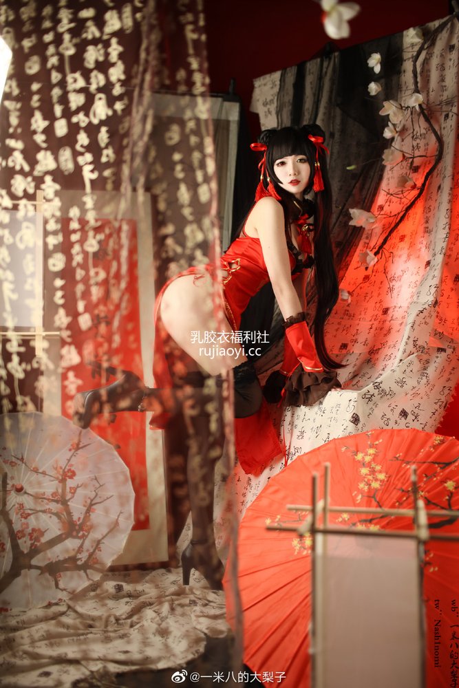 [网红杂图] 一米八的大梨子 – 时崎狂三新春旗袍 [12P3MB]