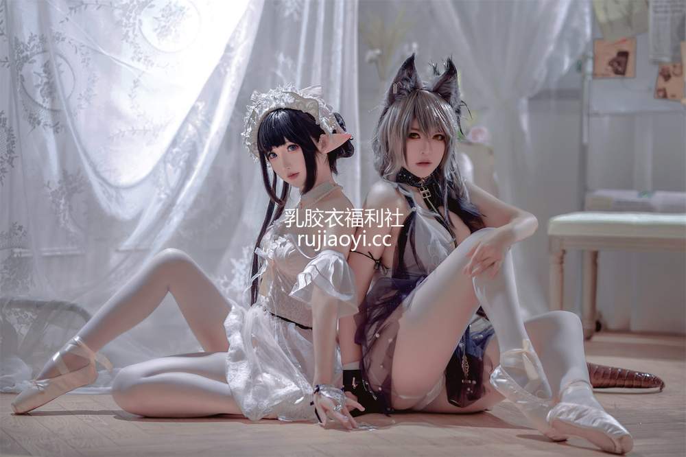 [网红杂图] 面饼仙儿&半半子 – Arknights 黑x森蚺バレエ [56P484MB]