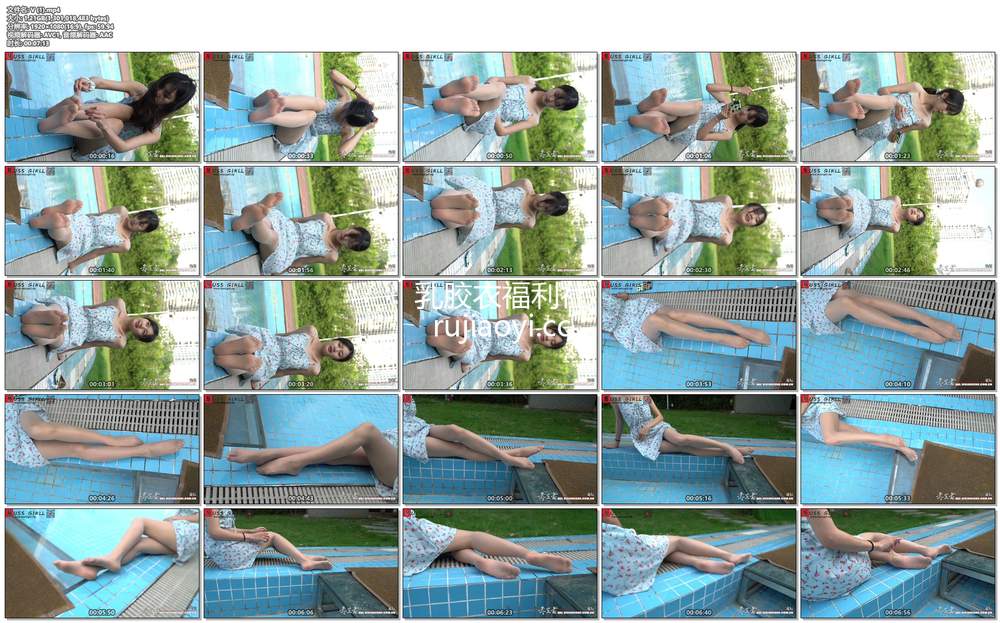 [MussGirl慕丝女郎] 视频 No.009 不叶 纯欲颜值巅峰不叶泳池花裙丝足秀 [1V1.21GB]