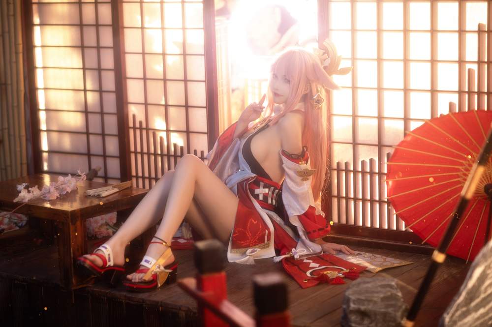 [网红杂图] 花兮_honoka – 原神 八重神子 [11P137MB]