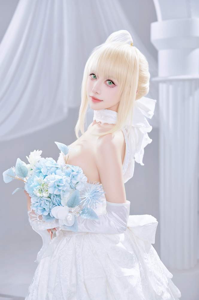 [网红杂图] Shika小鹿鹿 – FGO Saber花嫁 [22P284MB]
