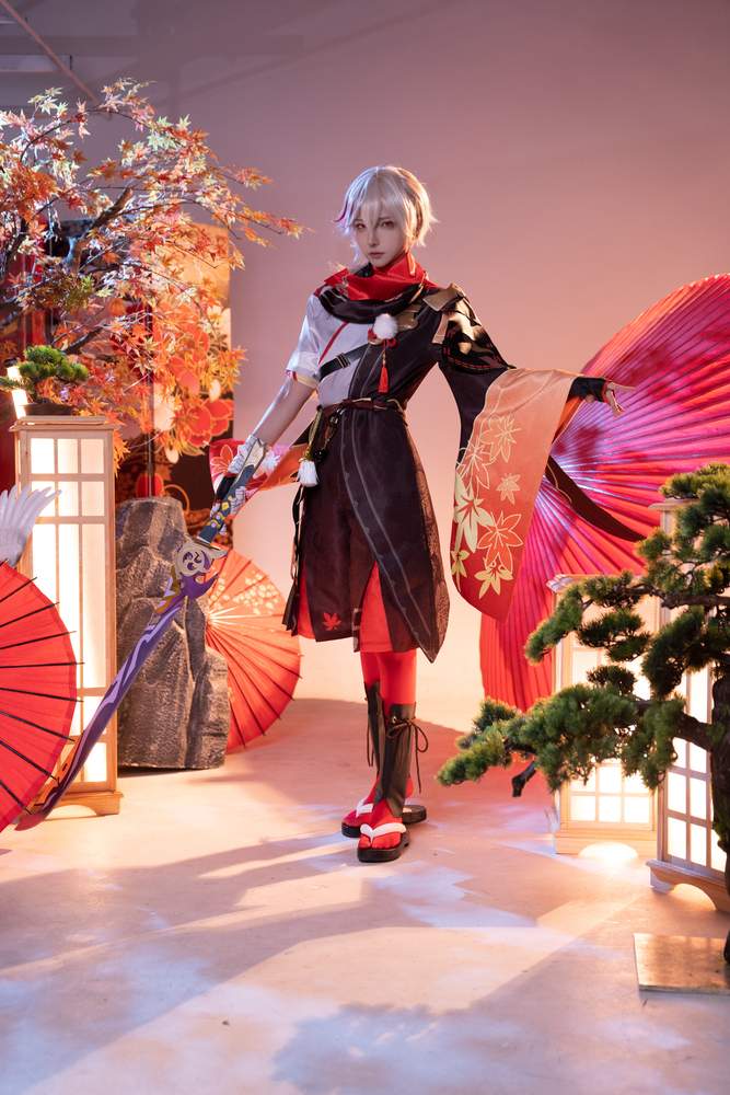 [网红杂图] Seya-狮砸 – 原神 枫原万叶 [9P88MB]