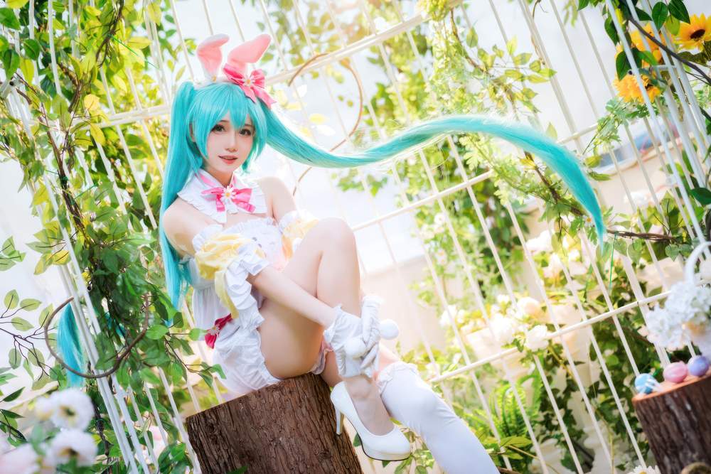 [网红杂图] 焖焖碳 – 初音未来 复活节兔子 [22P162MB]