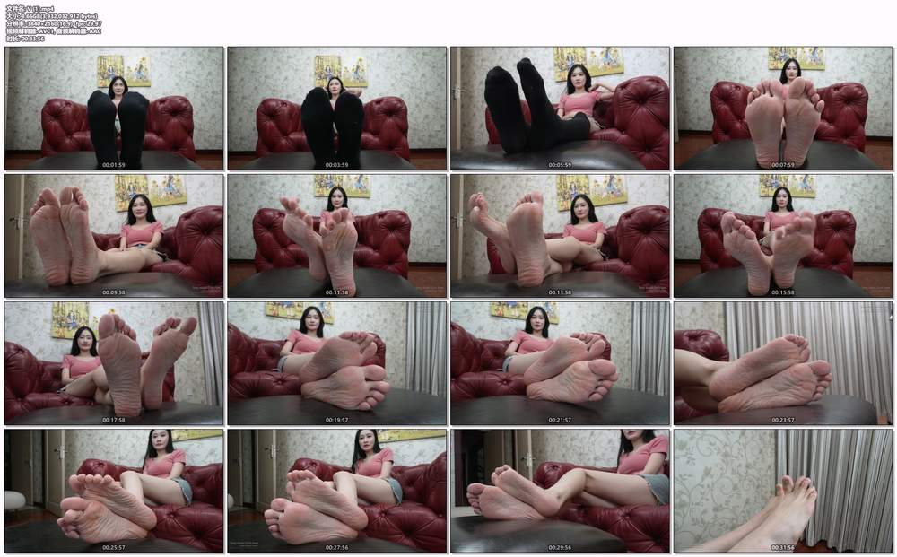 [A&F] No.250 Xiaobai-热裤过膝袜展示她的39码裸足 第3部 [1V3.66GB]